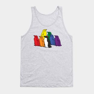 Pride Rainbow Penguin Party Tank Top